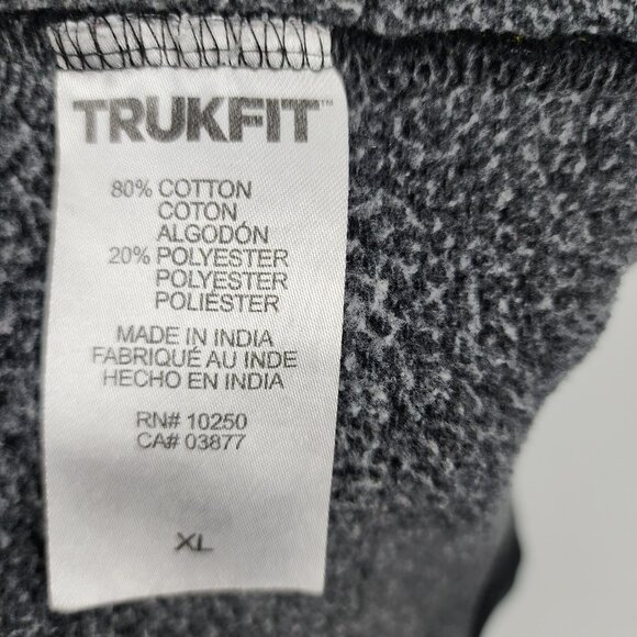 Trukfit Hoodie Mens XL Black Lil Wayne Hip Hop All Over Spellout Logo Sweatshirt - Picture 7 of 7